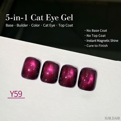 Yunzuan 5-in-1 cat eye gel polish shade Y59