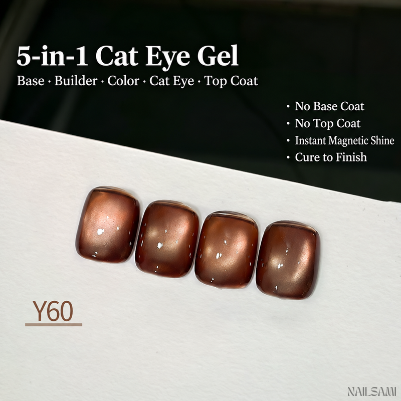 Yunzuan 5-in-1 cat eye gel polish shade Y60