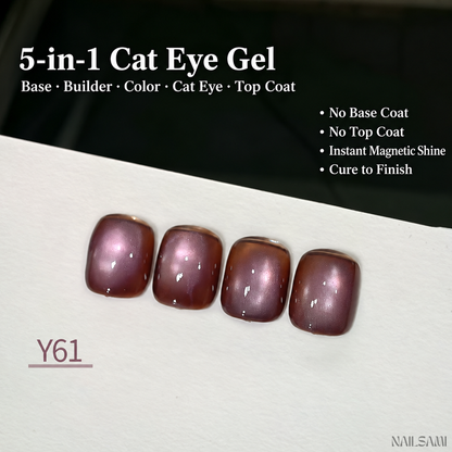 Yunzuan 5-in-1 cat eye gel polish shade Y61